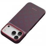 Husa PITAKA Edge Argyle cu MagSafe compatibila cu iPhone 18 Pro Max / 17 Pro Max, Albastru / Rosu 5 - lerato.ro