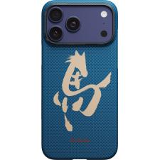 Huse si carcase iPhone 17 Pro, Husa Pitaka Edge Ink Horse Azure Green cu MagSafe compatibila cu iPhone 18 Pro / 17 Pro, Verde, lerato.ro