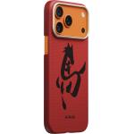 Husa Pitaka Edge Ink Horse Cinnabar cu MagSafe compatibila cu iPhone 18 Pro Max / 17 Pro Max, Rosu 3 - lerato.ro