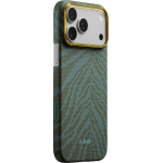 Husa Pitaka Edge Breath of Veins cu MagSafe compatibila cu iPhone 18 Pro / 17 Pro, Dive Green 3 - lerato.ro