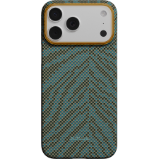 Huse si carcase iPhone 17 Pro, Husa Pitaka Edge Breath of Veins cu MagSafe compatibila cu iPhone 18 Pro / 17 Pro, Dive Green, lerato.ro