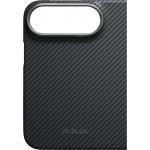 Husa Pitaka Edge Back Cover Twill cu MagSafe compatibila cu iPhone Duo, Negru / Gri 4 - lerato.ro