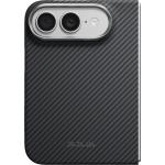 Husa Pitaka Edge Back Cover Twill cu MagSafe compatibila cu iPhone Duo, Negru / Gri 2 - lerato.ro