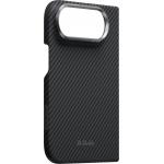Husa Pitaka Edge Back Cover Twill cu MagSafe compatibila cu iPhone Duo, Negru / Gri 8 - lerato.ro