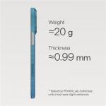 Carcasa Pitaka Ultra-Slim compatibila cu iPhone 17 Pro, Lucid Blue 10 - lerato.ro