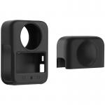 Carcasa protectie din silicon cu capac pentru obiectiv Puluz PU783B compatibila cu DJI Osmo 360, Negru 2 - lerato.ro