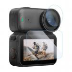 Set protectie lentila si display PULUZ pentru camera video sport DJI Osmo Nano, Sticla securizata, Transparent 2 - lerato.ro