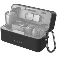 Carcasa de protectie din silicon PULUZ PU795B compatibila cu carcasa de incarcare pentru DJI Mic 3, Negru