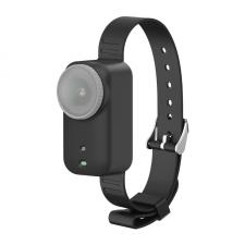 Camere video/foto si accesorii, Colier din silicon cu carcasa de protrectie  compatibila cu DJI Osmo Nano, Destinata animaelor de compnaie, Negru, lerato.ro