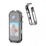 Carcasa metalica cu sistem de prindere si filet 1/4 inch Puluz PU1063H compatibila cu camera Insta360 X4 Air, Gri 3 - lerato.ro