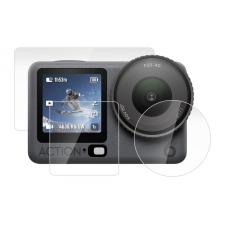 Set 3 folii sticla securizata Puluz PU1067T compatibile cu DJI Osmo Action 6, Transparent