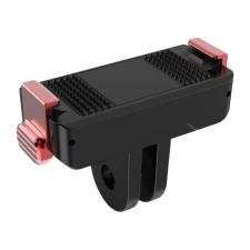 Adaptor magnetic cu Quick Release Puluz PU1070B compatibil cu DJI Osmo Action 6, Negru