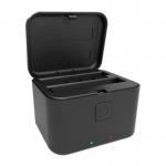 Incarcator tip carcasa Puluz PU765B pentru Insta360 X5, Incarcare simultana 2 baterii, USB-C, Negru 2 - lerato.ro
