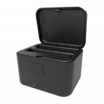 Incarcator tip carcasa Puluz PU765B pentru Insta360 X5, Incarcare simultana 2 baterii, USB-C, Negru 3 - lerato.ro