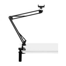 Suport telefon Puluz PU650B, Inaltime reglabila, Rotire 360 grade, Compatibil cu telefoane de maxim 6.8 inch, Negru