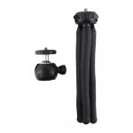 Trepied Puluz Mini Octopus pentru camere foto, Cap rotativ 360 grade, Filet 1/4 inch, Negru 3 - lerato.ro