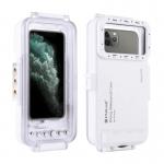 Carcasa waterproof pentru iPhone Puluz PU9010W, Adancime maxima 45m, Butoane fizice pentru control, Alb 2 - lerato.ro