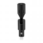 Microfon tip lavaliera PULUZ PU615B, Condensator, Omnidirectional, Lightning, Negru 3 - lerato.ro