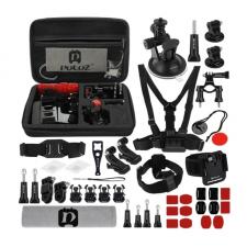 Kit 45 Accesorii PKT10 Puluz pentru diferite camere video sport, Negru