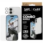 Set protectie CARE by PanzerGlass Fashionable Combo 3in1, Carcasa, Folie display, Protectie camera, compatibil cu iPhone 17, Transparent 4 - lerato.ro