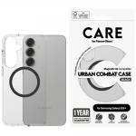 Carcasa CARE by PanzerGlass Flagship Urban Combat QI compatibila cu Samsung Galaxy S25 Plus Transparent Black 2 - lerato.ro