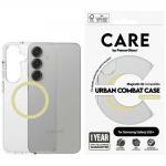 Carcasa CARE by PanzerGlass Flagship Urban Combat QI compatibila cu Samsung Galaxy S25 Plus Transparent Chardonnay 2 - lerato.ro
