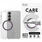 Carcasa CARE by PanzerGlass Flagship Urban Combat QI compatibila cu Samsung Galaxy S25 Transparent Purple 2 - lerato.ro