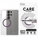 Carcasa CARE by PanzerGlass Flagship Urban Combat QI compatibila cu Samsung Galaxy S25 Ultra Transparent Purple 2 - lerato.ro