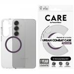Carcasa CARE by PanzerGlass Flagship Urban Combat QI compatibila cu Samsung Galaxy S25 Plus Transparent Purple 2 - lerato.ro