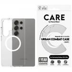 Carcasa CARE by PanzerGlass Flagship Urban Combat QI compatibila cu Samsung Galaxy S25 Ultra Transparent White 2 - lerato.ro