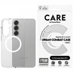 Carcasa CARE by PanzerGlass Flagship Urban Combat QI compatibila cu Samsung Galaxy S25 Plus Transparent White 2 - lerato.ro