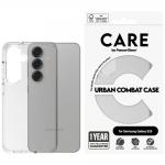 Carcasa CARE by PanzerGlass Flagship Urban Combat compatibila cu Samsung Galaxy S25 Transparent 2 - lerato.ro