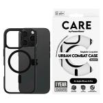 Carcasa CARE by PanzerGlass Flagship Urban MagSafe compatibila cu iPhone 16 Pro Transparent Black 2 - lerato.ro