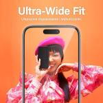 Folie de protectie din sticla PanzerGlass Ultra-Wide Fit Tempered compatibila cu iPhone 15, Transparent 4 - lerato.ro