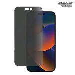 Folie de protectie din sticla PanzerGlass Ultra-Wide Fit Antibacterial si Privacy, EasyAligner compatibila cu iPhone 14 Pro Max, Negru 3 - lerato.ro