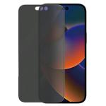 Folie de protectie din sticla PanzerGlass Ultra-Wide Fit Antibacterial si Privacy, EasyAligner compatibila cu iPhone 14 Pro Max, Negru 2 - lerato.ro