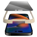 Folie de protectie din sticla PanzerGlass Ultra-Wide Fit Antibacterial si Privacy, EasyAligner compatibila cu iPhone 14 Pro Max, Negru 6 - lerato.ro