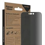 Folie de protectie din sticla PanzerGlass Ultra-Wide Fit Antibacterial si Privacy, EasyAligner compatibila cu iPhone 14 Pro Max, Negru 7 - lerato.ro