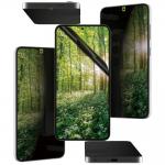 Folie de protectie din sticla PanzerGlass Eco Matrix Ultra-Wide Fit Privacy compatibila cu Samsung Galaxy S25, Negru 3 - lerato.ro