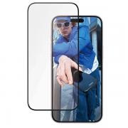 Folie protectie Ceramic Glass PanzerGlass Ultra-Wide Fit compatibila cu iPhone 16 Plus, Transparent