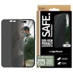 Folie SAFE by PanzerGlass Privacy Screen Protector Ultra-Wide Fit compatibila cu iPhone 16, Negru 4 - lerato.ro