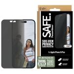 Folie SAFE by PanzerGlass Privacy Screen Protector Ultra-Wide Fit compatibila cu iPhone 16 plus, Negru 4 - lerato.ro