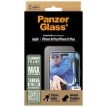 Folie PanzerGlass Screen Protector Aluminum Frame Ultra-Wide Fit compatibila cu iPhone 16 Plus, Transparent 5 - lerato.ro