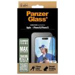 Folie PanzerGlass Screen Protector Aluminum Frame Ultra-Wide Fit compatibila cu iPhone 16, Transparent 5 - lerato.ro