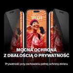 Folie sticla PanzerGlass Ultra-Wide Fit Privacy Tempered Glass compatibila cu iPhone 15 Pro, Negru 4 - lerato.ro