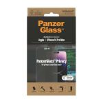 Folie sticla PanzerGlass Ultra-Wide Fit, Antibacterial si Tempered, Privacy, compatibila cu iPhone 14 Pro Max, Negru 9 - lerato.ro