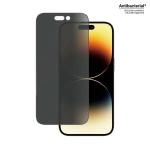Folie sticla PanzerGlass Ultra-Wide Fit, Antibacterial si Tempered, Privacy, compatibila cu iPhone 14 Pro, Negru 3 - lerato.ro