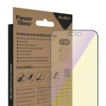 Folie sticla Blue Light Filter PanzerGlass Ultra-Wide Fit, Tempered, Sistem Montare, compatibila cu iPhone 14 Pro Max, Transparent 8 - lerato.ro