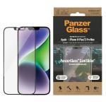 Folie sticla PanzerGlass Ultra-Wide Fit, Antibacterial si Tempered, Sistem Montare si CamSlider, compatibila cu iPhone 14 Plus / 13 Pro Max, Transparent 2 - lerato.ro