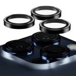 Folie sticla camera foto PanzerGlass Hoops compatibila cu iPhone 15 Pro / 15 Pro Max, Negru 2 - lerato.ro